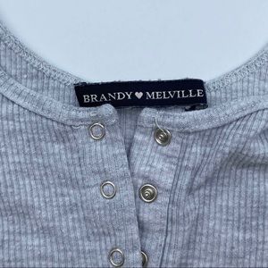 brandy melville gray tank top